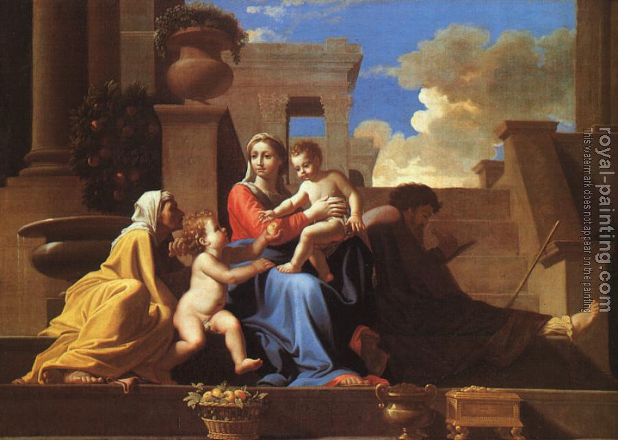 Nicolas Poussin : Holy Family on the Steps